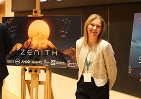 Dr Sarah Burge interviewed at launch of Cambridge Zenith AI Supercomputer